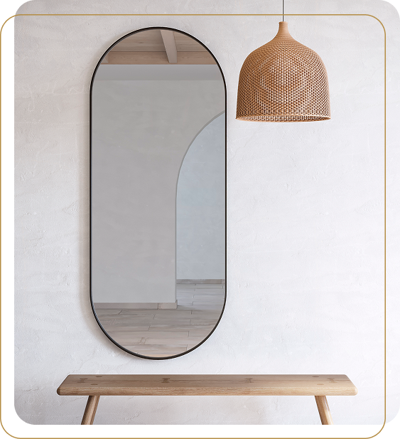 Espelho Orgânico para Sala, Banheiro, Quarto em Curitiba